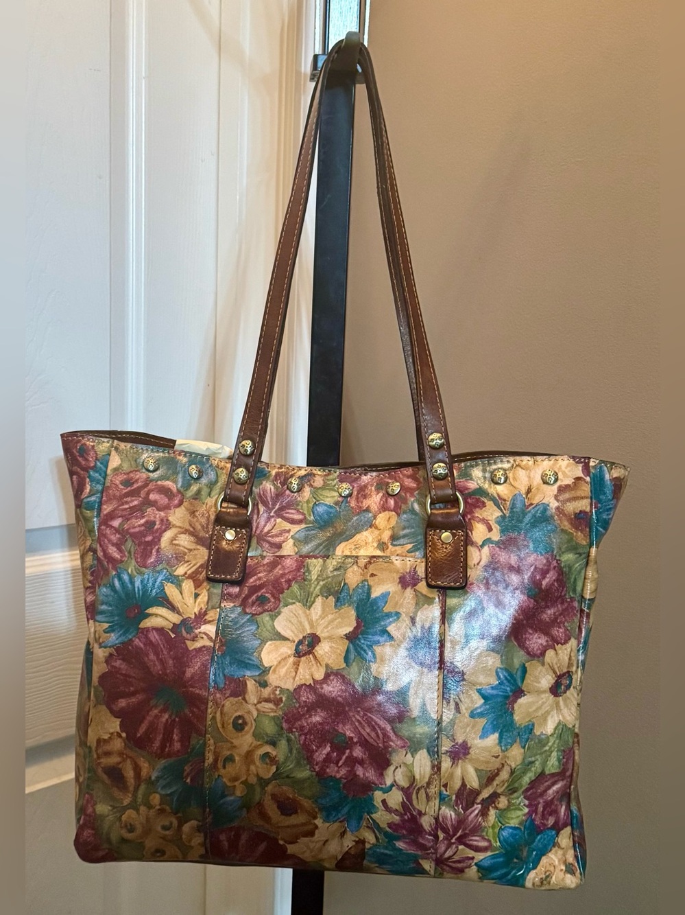 Patricia Nash Fresco Bouquet Leather Tote | NWT